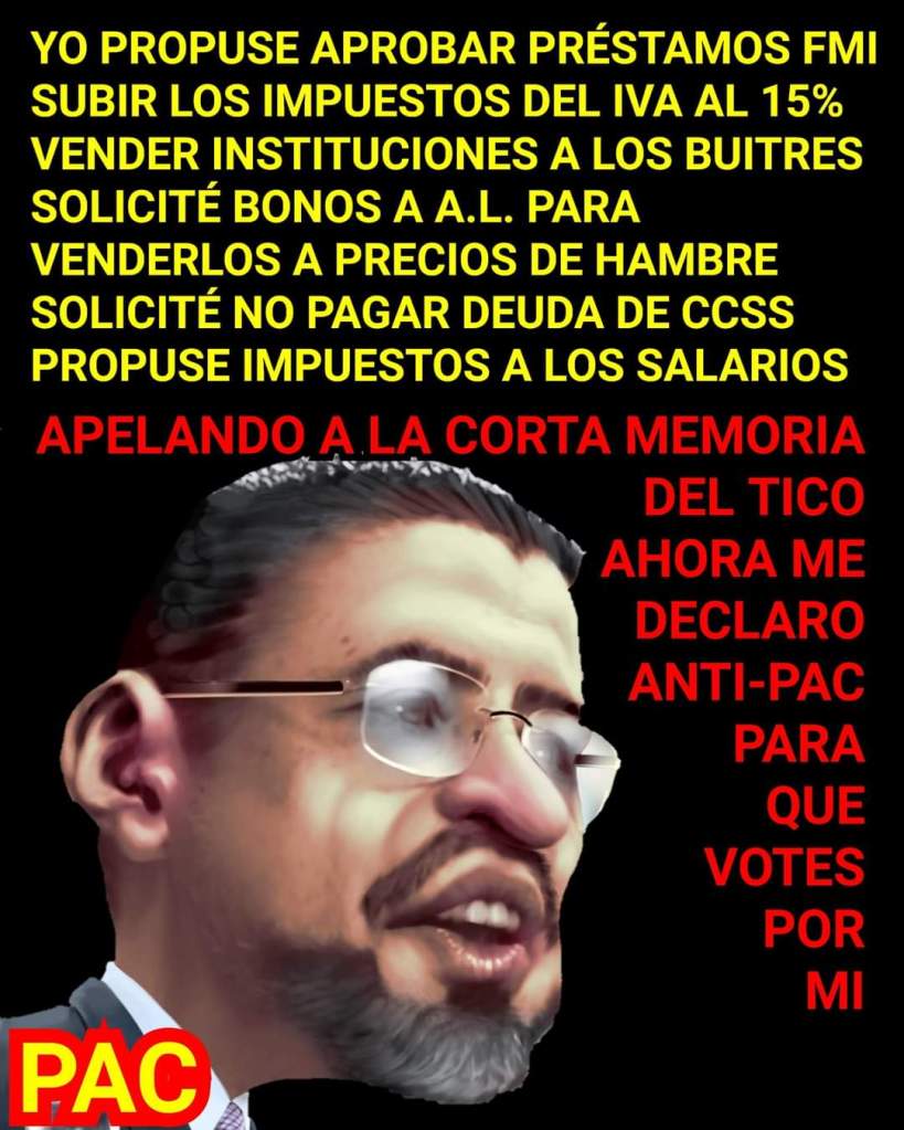Rodrigo Chávez es el exministro de Hacienda del PAC que algunos con la memoria cortísima quieren de&nbsp;presidente.
