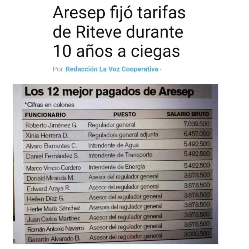 Aresep fijó tarifas de Riteve durante 10 años a&nbsp;ciegas