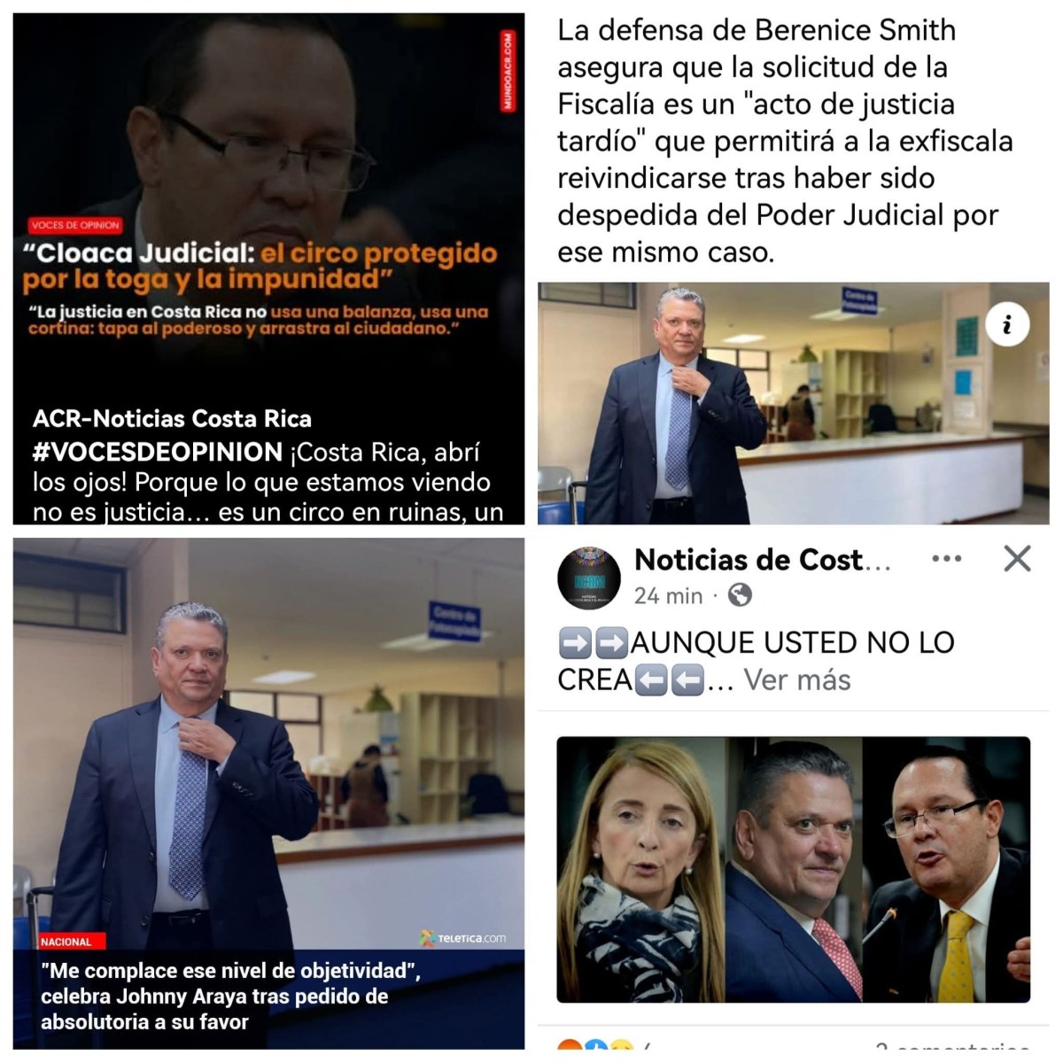 FISCALÍA PIDE ABSOLVER A CELSO GAMBOA,JOHNY ARAYA y BERENICE SMITH POR TRÁFICO DE&nbsp;INFLUENCIAS